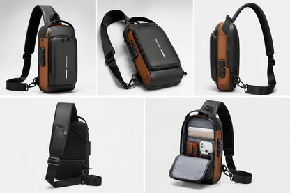 Anti-Theft Sling Bag With A USB Charging Cable